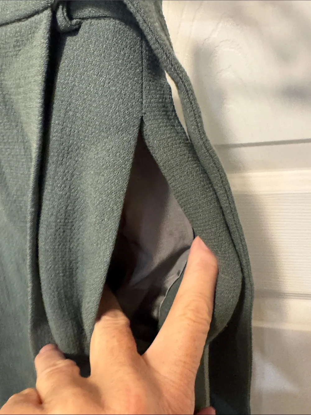 La Mode Balenciaga Olive Green Wrap-Front Women’s Skirt